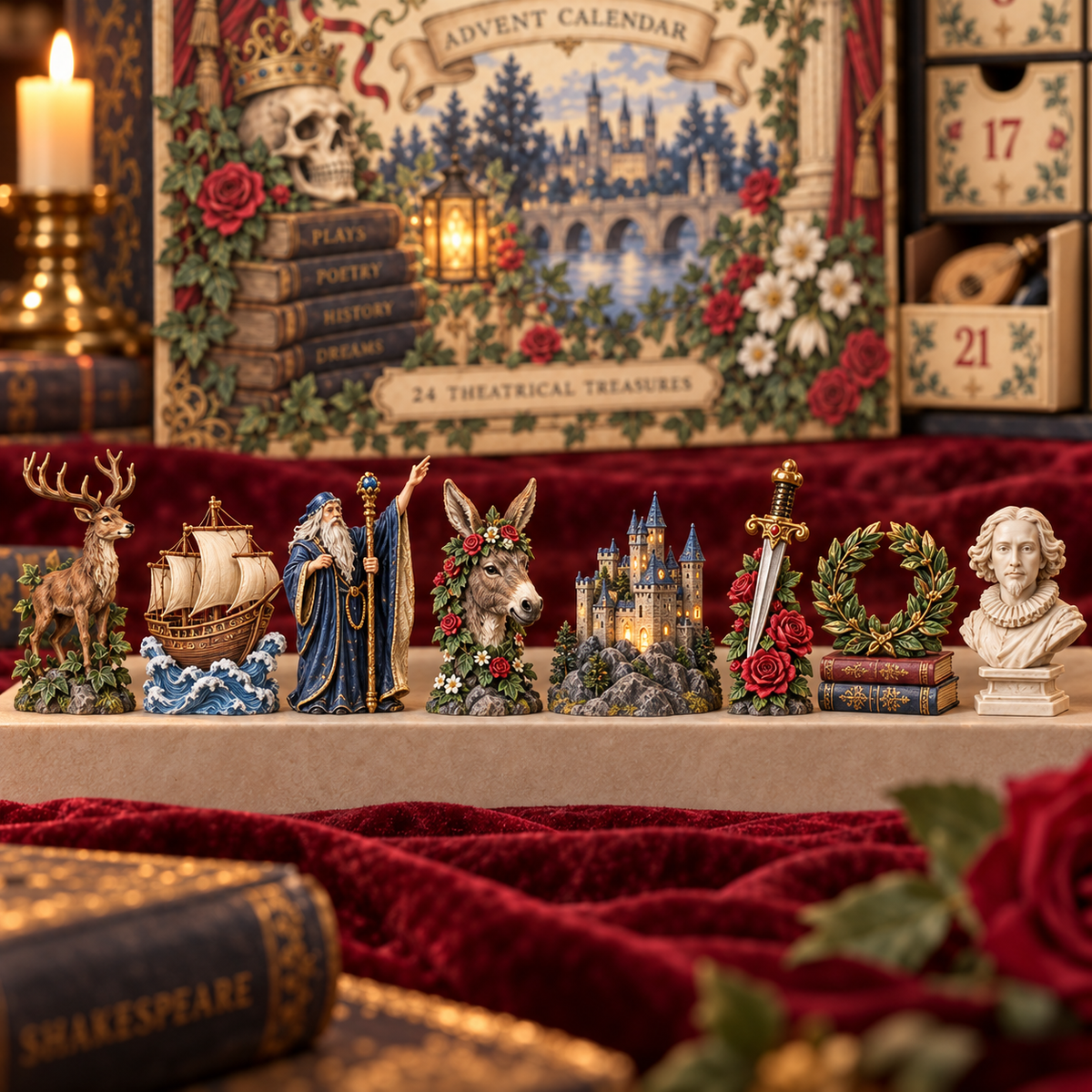 A Shakespearean Christmas Advent Calendar – 24 Days of Theatre, Tales & Tiny Treasures