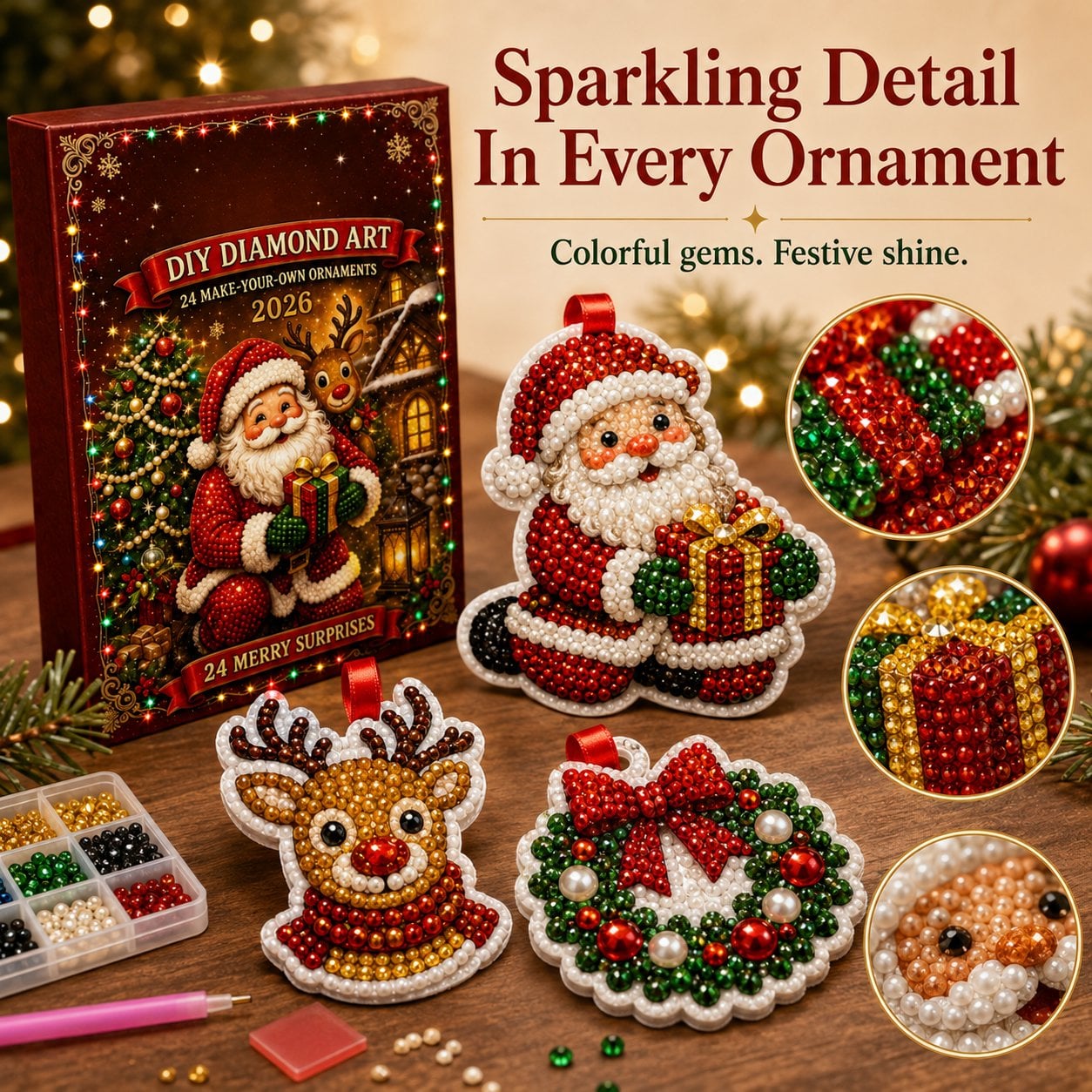 🔥LAST DAY 49% OFF-🎄24 Christmas Ornaments To Make & Hang