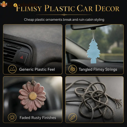 📢📢47% OFF!! ⏰Stainless Steel Arabic Medallion Car Hanging Ornament with Blue Glass Chain - Car Accessories