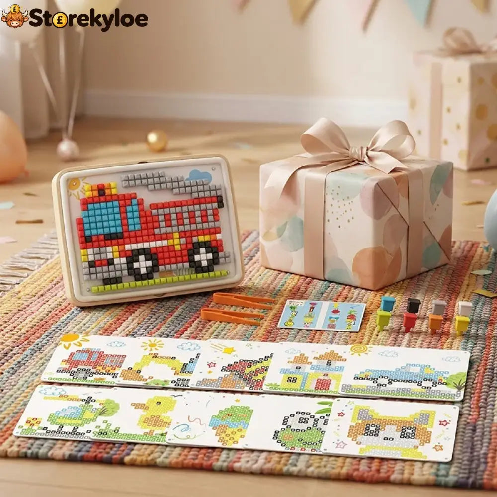 📢📢49% OFF!! ⏰Creative Mushroom Finger Puzzle Pegboard Toy - Jigsaw Puzzle + Storage Case