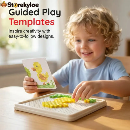 📢📢49% OFF!! ⏰Creative Mushroom Finger Puzzle Pegboard Toy - Jigsaw Puzzle + Storage Case