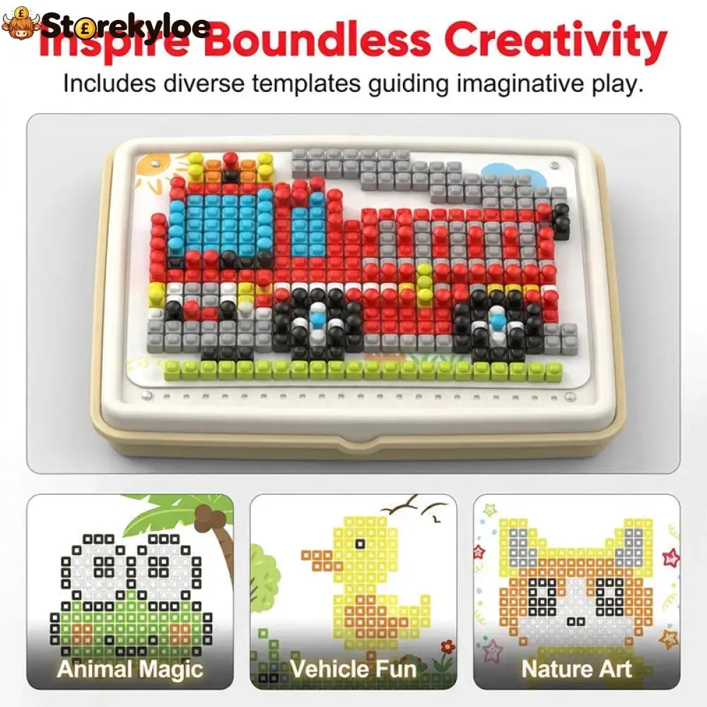 📢📢49% OFF!! ⏰Creative Mushroom Finger Puzzle Pegboard Toy - Jigsaw Puzzle + Storage Case