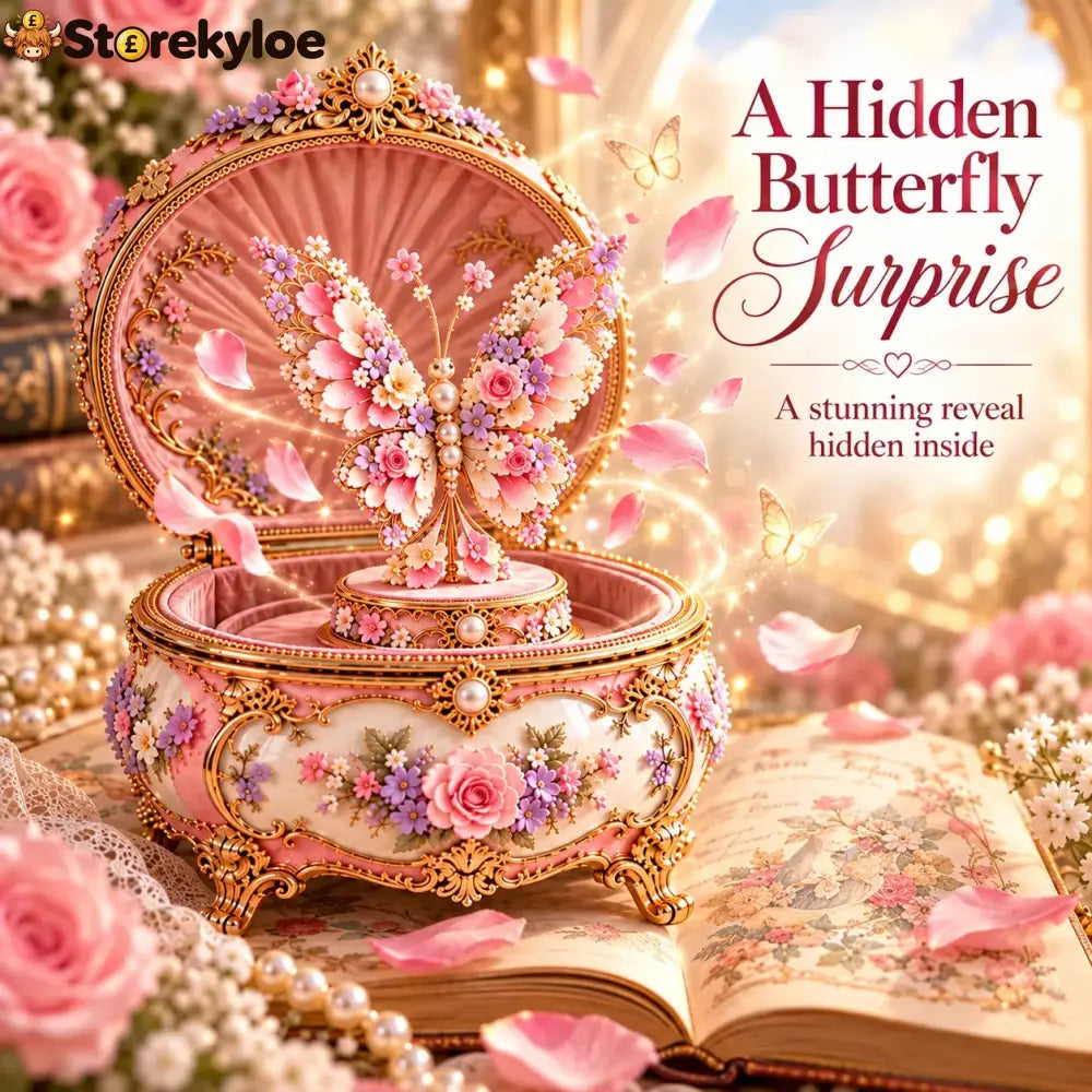 🌸 49% OFF Floral Ballerina Music Box – A Romantic Keepsake With a Magical Butterfly Reveal 🦋