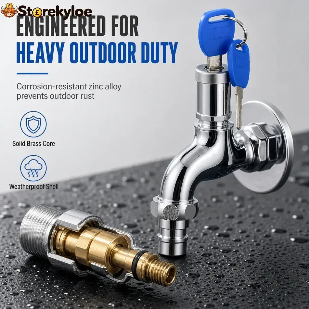 🔥 49% OFF🔥 - Lockable Outdoor Water Faucet with Key - Buy 1 - Hot Sale