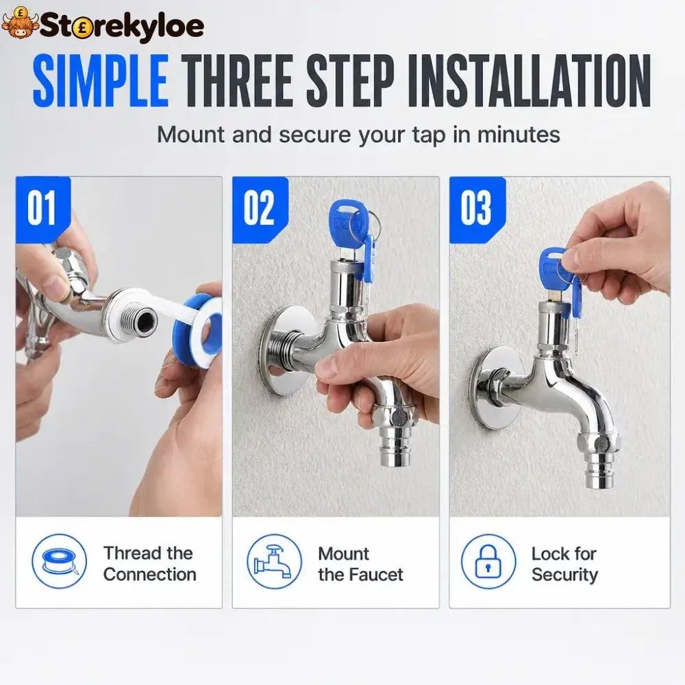🔥 49% OFF🔥 - Lockable Outdoor Water Faucet with Key - Hot Sale