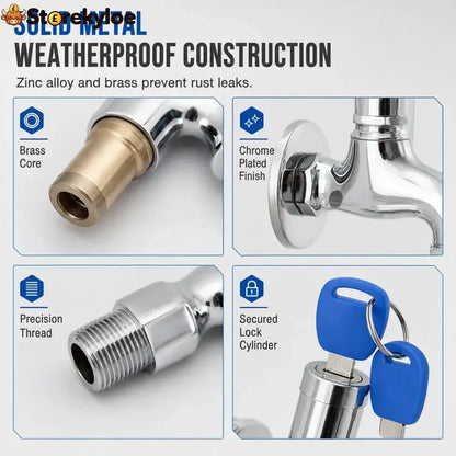 🔥 49% OFF🔥 - Lockable Outdoor Water Faucet with Key - Hot Sale