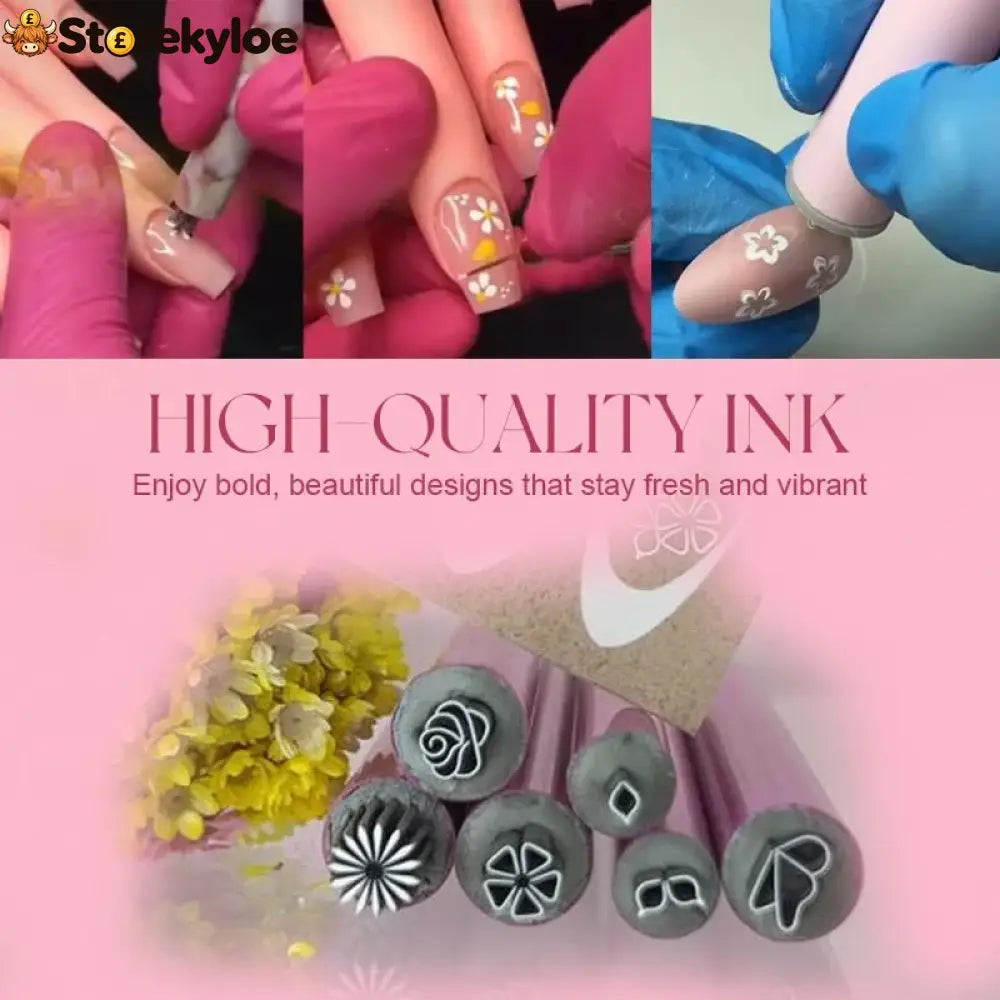 🔥49% Off - Nail Art Stamp Pen - A（6pcs） / Buy 1 Get 1 Free, 2 items