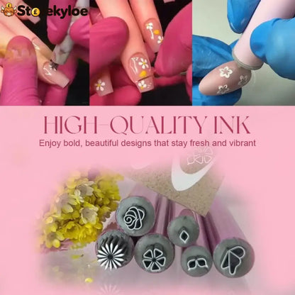 🔥49% Off - Nail Art Stamp Pen - A（6pcs） / Buy 1 Get 1 Free, 2 items