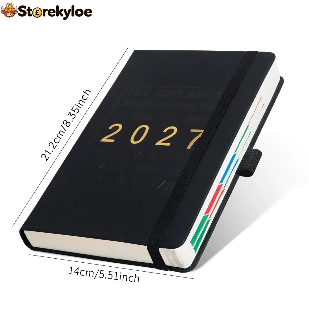 📅 49% OFF NOW! 📓 2027 Calendar Notebook – A5 one day per sheet date-marked – Ideal for daily logs & future reference ✨