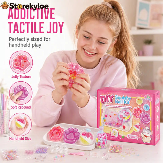 🐱 50% OFF NOW! 🧊 DIY Fried Ice Squishy Toy Kit – Cat claw design, squishy fun & creative – Perfect for sensory play & stress relief for kids ✨