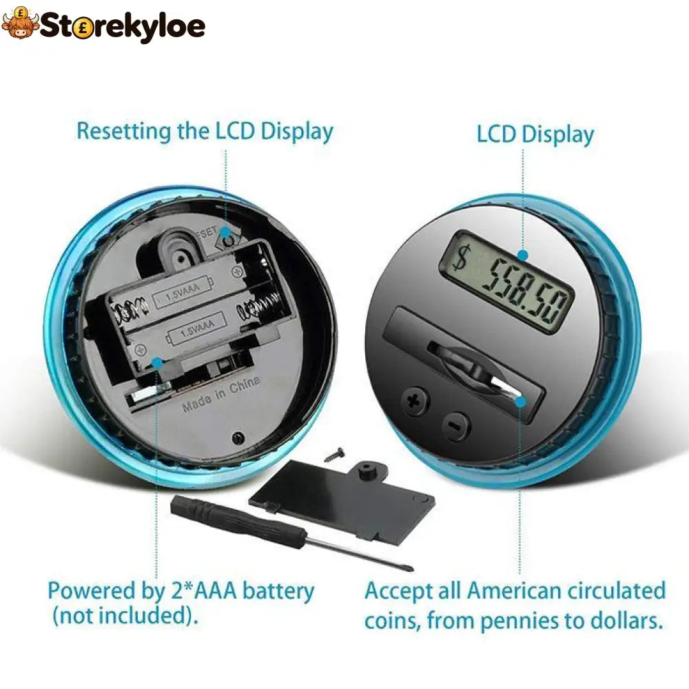 📢📢50% OFF !! ⏰Watch Savings Grow – Digital Money Box with Auto Coin Counting & Target Setting