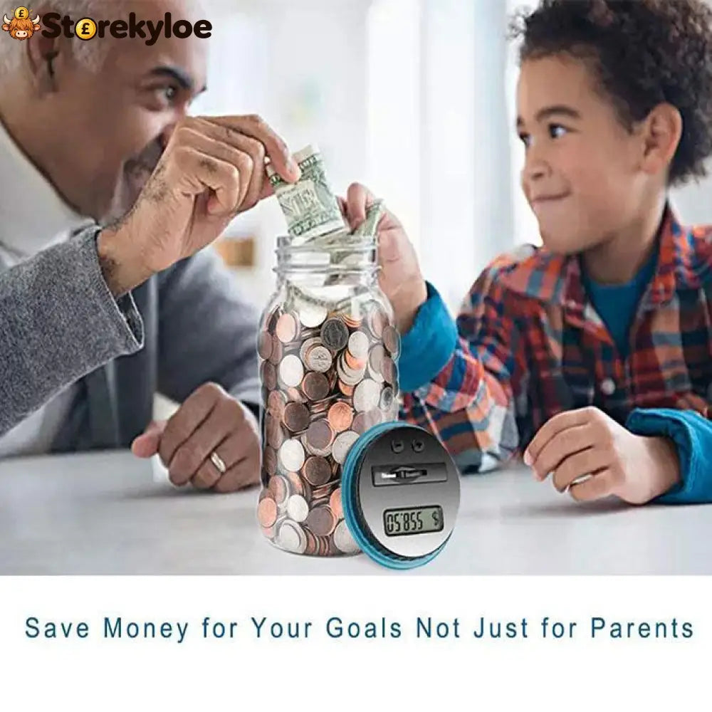 📢📢50% OFF !! ⏰Watch Savings Grow – Digital Money Box with Auto Coin Counting & Target Setting