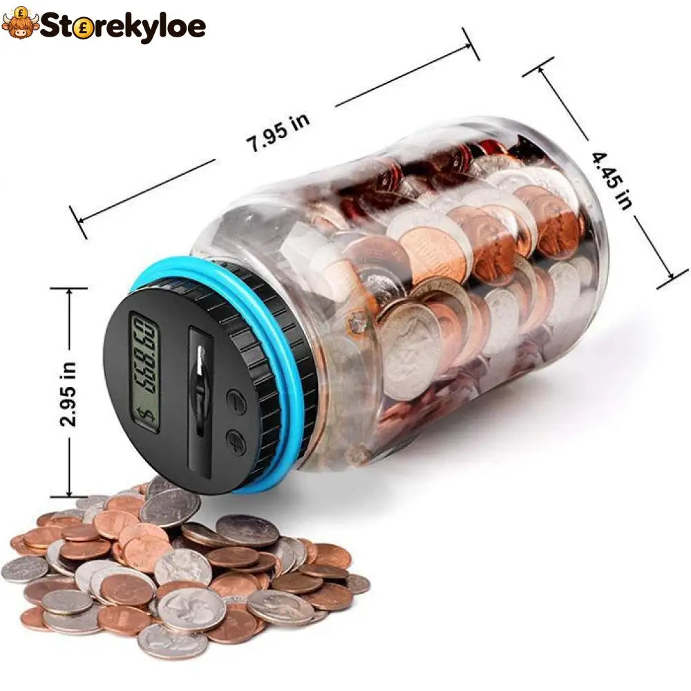 📢📢50% OFF !! ⏰Watch Savings Grow – Digital Money Box with Auto Coin Counting & Target Setting