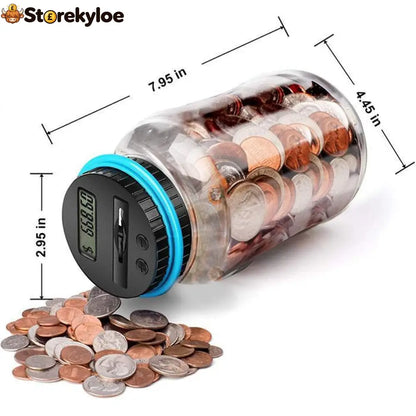 📢📢50% OFF !! ⏰Watch Savings Grow – Digital Money Box with Auto Coin Counting & Target Setting