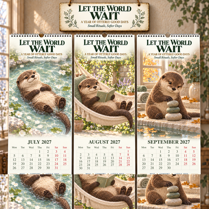 ✨Let The World Wait 2027 Wall Calendar 🦦