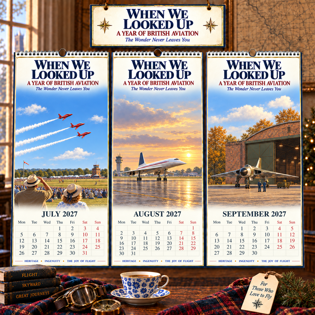 ✨When We Looked Up: A Year of British Aviation 2027 Wall Calendar ✈️