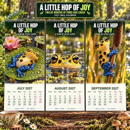 ✨A Little Hop Of Joy 2027 Wall Calendar 🐸✨