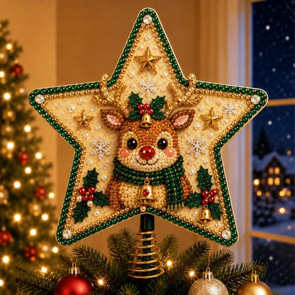 🎉 Pearl Diamond Art Christmas Tree Topper DIY Kit