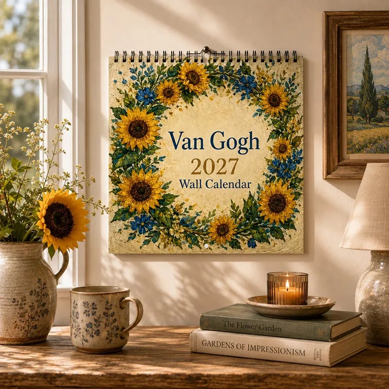 🎨 A Year of Van Gogh: 2027 Wall Calendar with 12 Stunning Paintings