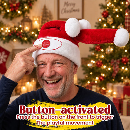 🎅 Funny Moving Santa Hat – Animated Christmas Party Hat