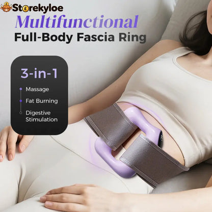 💪🌿 5-Speed Handheld Massager Ring – Adjustable Strap Deep Tissue Relief Portable Muscle Pain Relief for Home Gym &