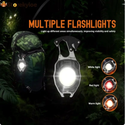 🔥 50% OFF | 8-in-1 Rechargeable Keychain Flashlight Multi-Tool 🔦