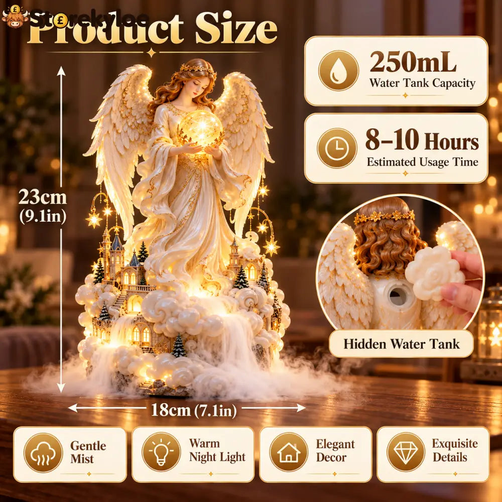👼✨ 50% OFF – Angel of Heaven™ | Guardian Angel Mist Night Light 💛