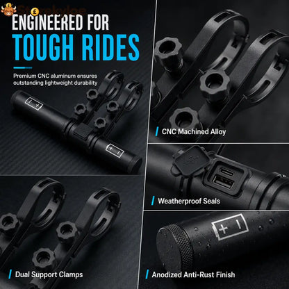 📢📢50% OFF!! ⏰ Bike Handlebar Extender – USB Power Waterproof & Dual Mount – More Space Cleaner Cockpit 🛡️ - Houseware &