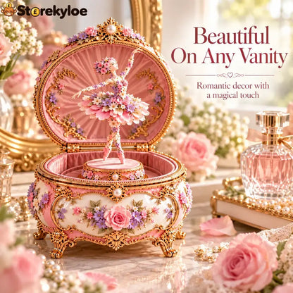 🌸 50% OFF Floral Ballerina Music Box – A Romantic Keepsake With a Magical Butterfly Reveal 🦋