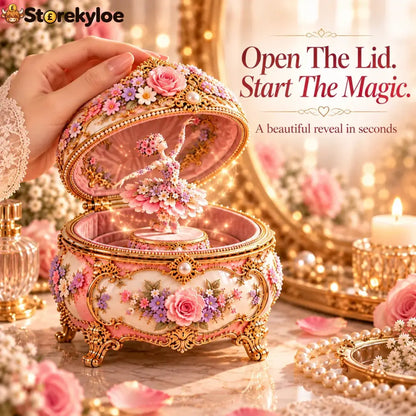 🌸 50% OFF Floral Ballerina Music Box – A Romantic Keepsake With a Magical Butterfly Reveal 🦋