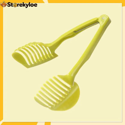 🍋50% OFF NOW! Creative Kitchen Slice Cutting Tool, Food‑Grade Aluminum Alloy Hand‑Held Slicer, Quick Slicing Holder for Lemon, Tomato, Onion & Soft Fruits Vegetables
