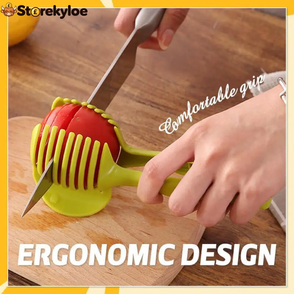 🍋50% OFF NOW! Creative Kitchen Slice Cutting Tool, Food‑Grade Aluminum Alloy Hand‑Held Slicer, Quick Slicing Holder for Lemon, Tomato, Onion & Soft Fruits Vegetables