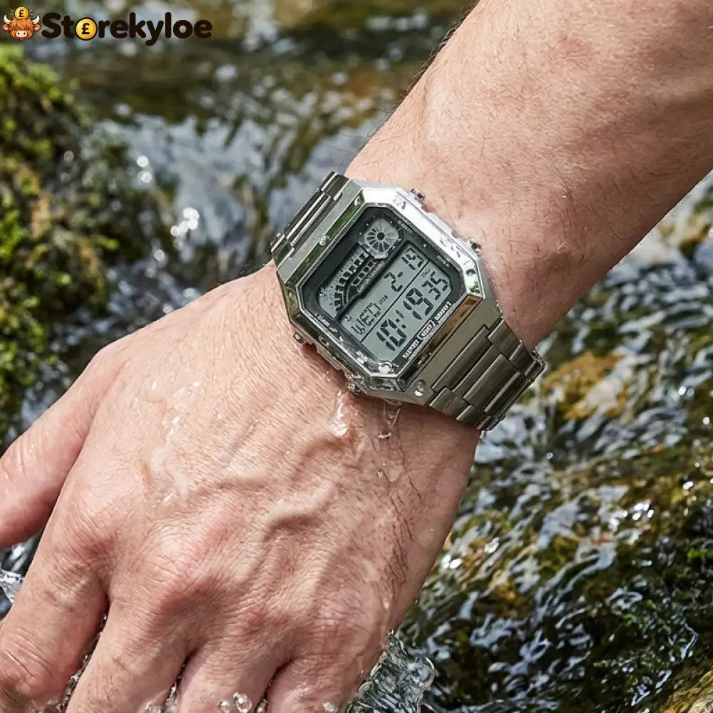 📢 50% Off Now! ⌚ Unisex Digital Watch With Square Display & Luminous Backlight – Sleek Design Bright Backlight &