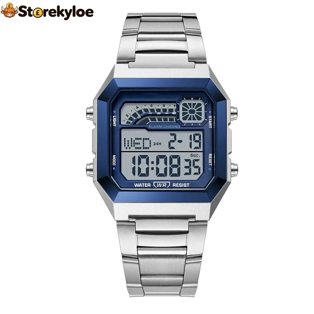 📢 50% Off Now! ⌚ Unisex Digital Watch With Square Display & Luminous Backlight – Sleek Design Bright Backlight &