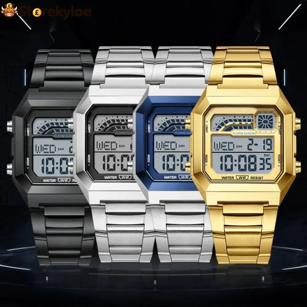 📢 50% Off Now! ⌚ Unisex Digital Watch With Square Display & Luminous Backlight – Sleek Design Bright Backlight &
