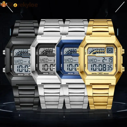 📢 50% Off Now! ⌚ Unisex Digital Watch With Square Display & Luminous Backlight – Sleek Design Bright Backlight &