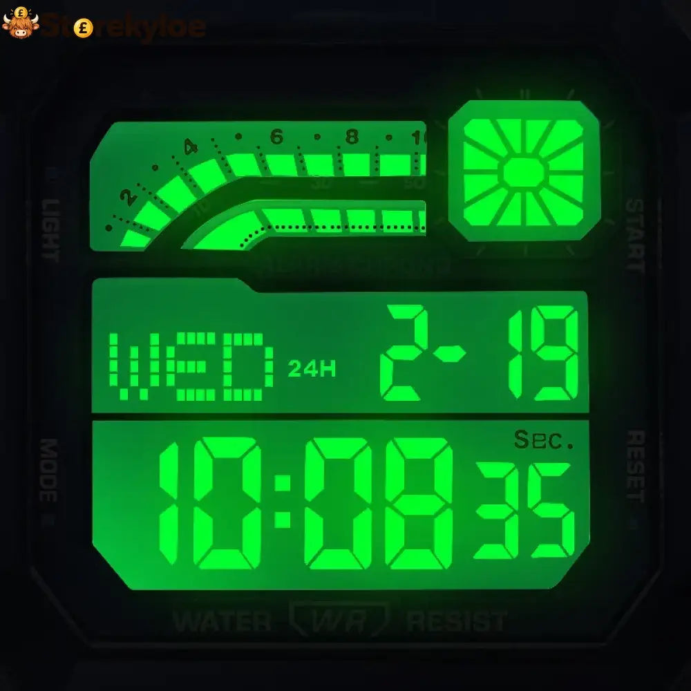 📢 50% Off Now! ⌚ Unisex Digital Watch With Square Display & Luminous Backlight – Sleek Design Bright Backlight &
