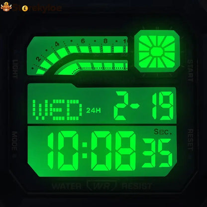 📢 50% Off Now! ⌚ Unisex Digital Watch With Square Display & Luminous Backlight – Sleek Design Bright Backlight &