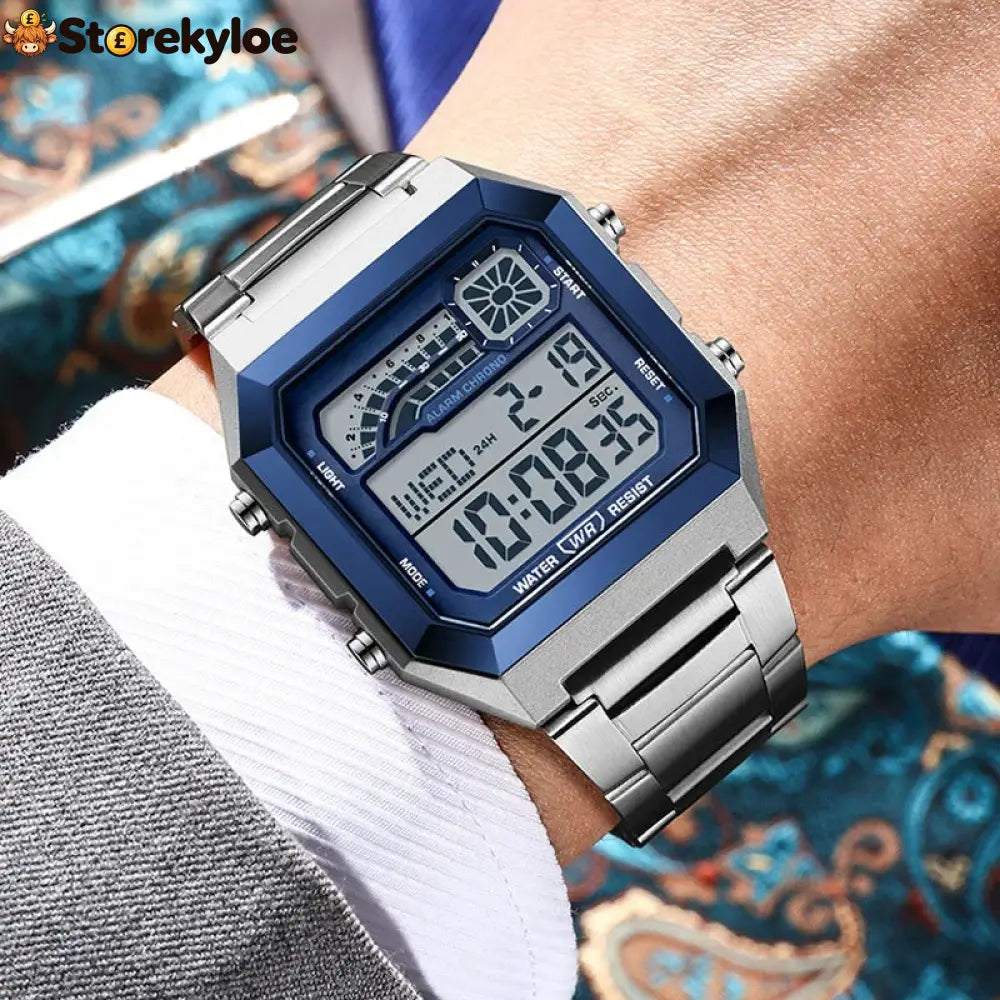 📢 50% Off Now! ⌚ Unisex Digital Watch With Square Display & Luminous Backlight – Sleek Design Bright Backlight &