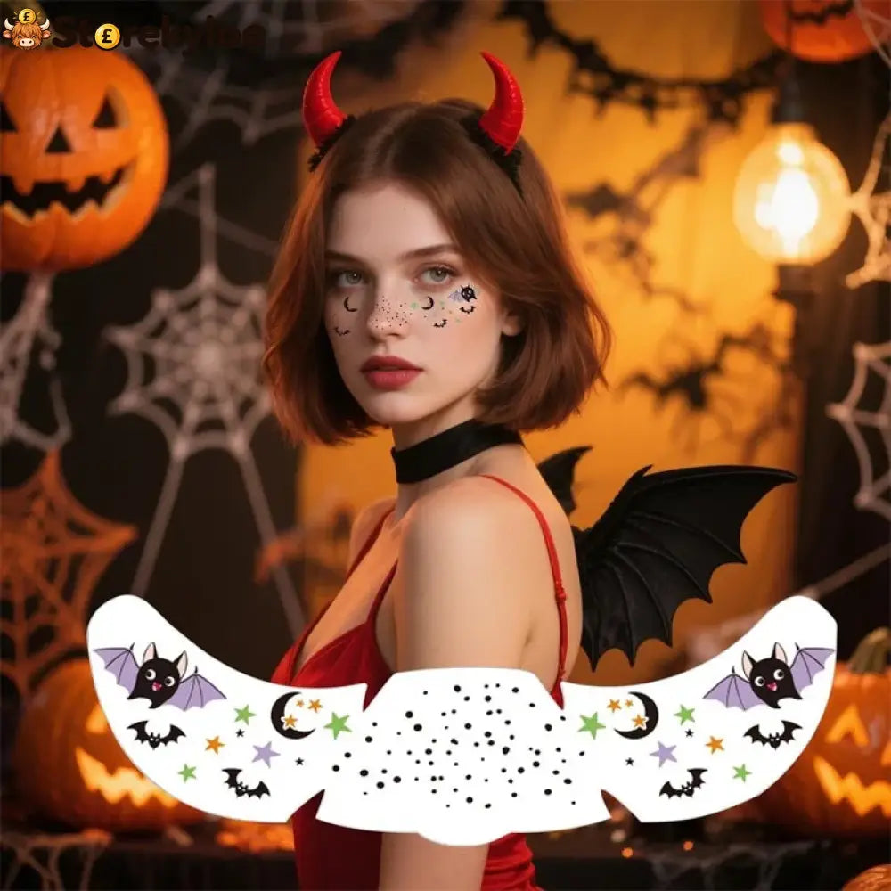 🎃👻 50% OFF TODAY! 3 pcs　Create a Spooky Halloween Look in Seconds, No Messy Face Paint Just Easy Water-Transfer Tattoos!