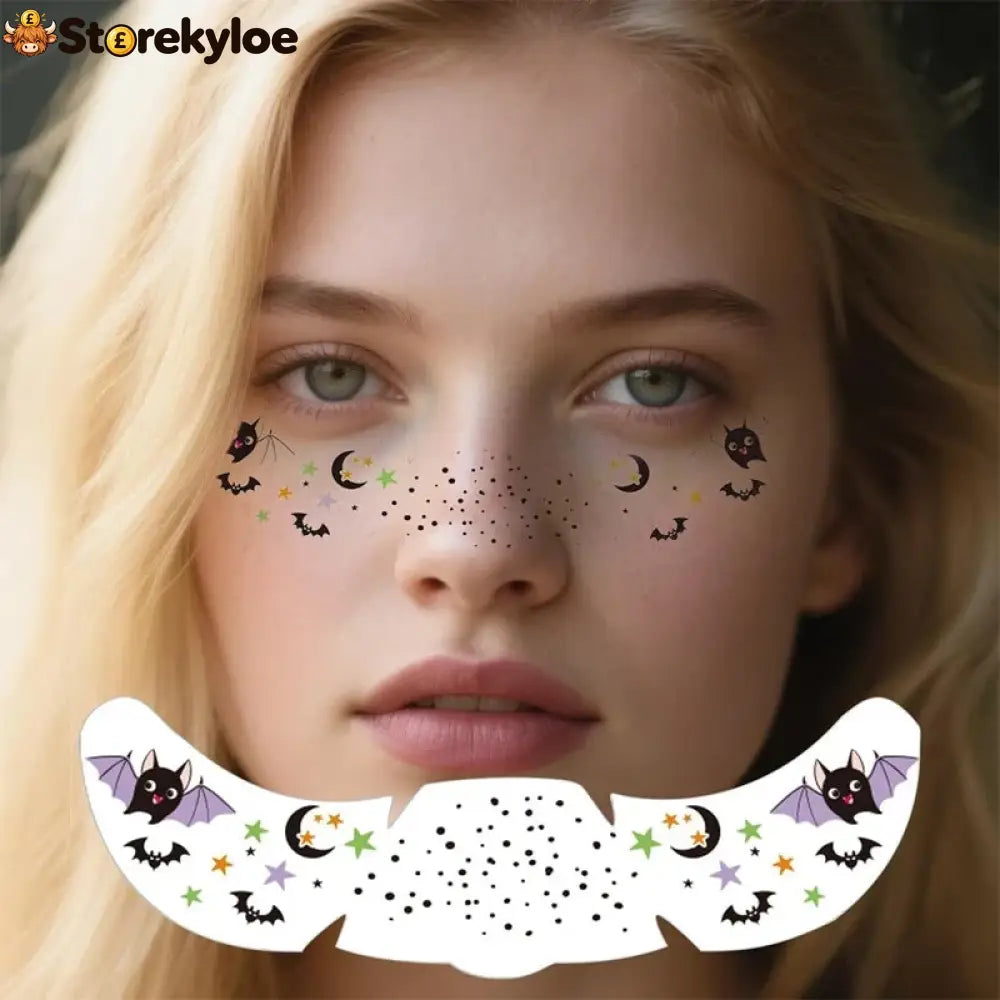 🎃👻 50% OFF TODAY! 3 pcs　Create a Spooky Halloween Look in Seconds, No Messy Face Paint Just Easy Water-Transfer Tattoos!