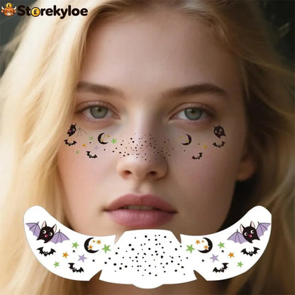 🎃👻 50% OFF TODAY! 3 pcs　Create a Spooky Halloween Look in Seconds, No Messy Face Paint Just Easy Water-Transfer Tattoos!
