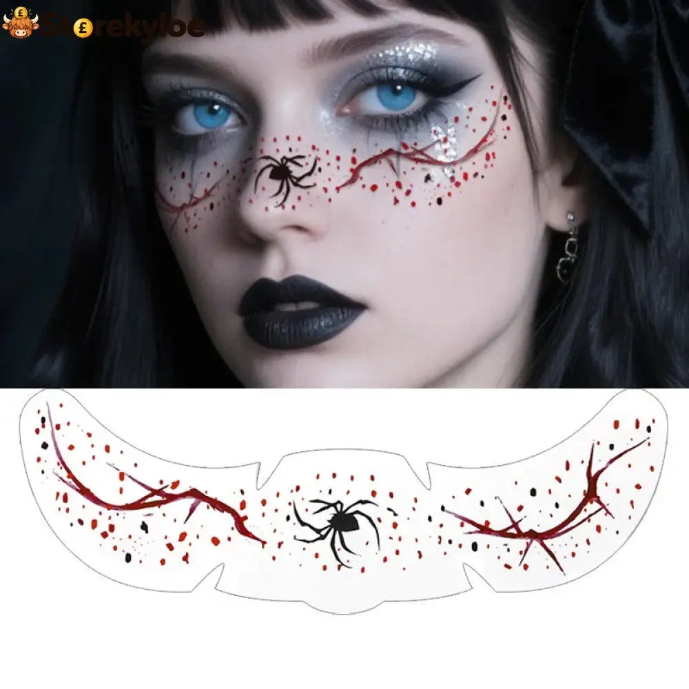 🎃👻 50% OFF TODAY! 3 pcs　Create a Spooky Halloween Look in Seconds, No Messy Face Paint Just Easy Water-Transfer