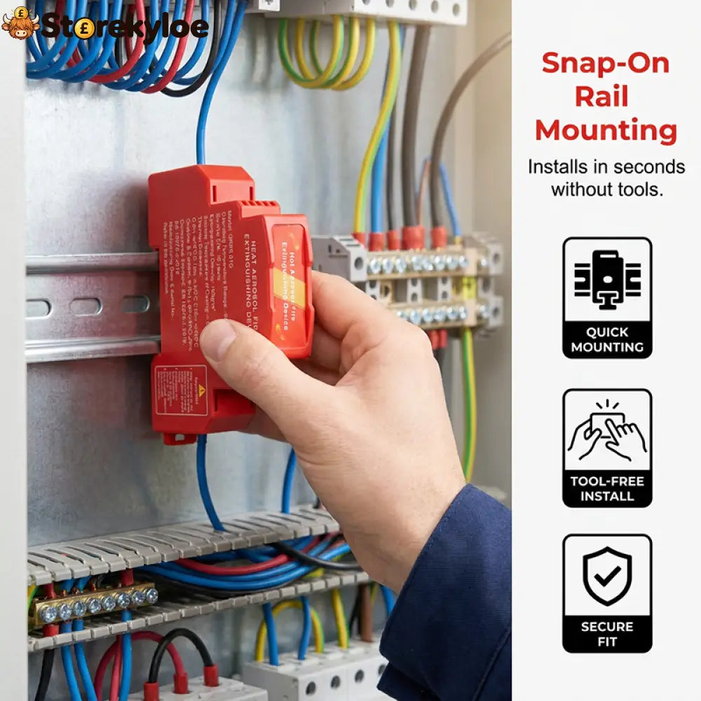 🧯 50% OFF Today! Automatic Aerosol Fire Suppression Device for Electrical Cabinets - Venda a quente