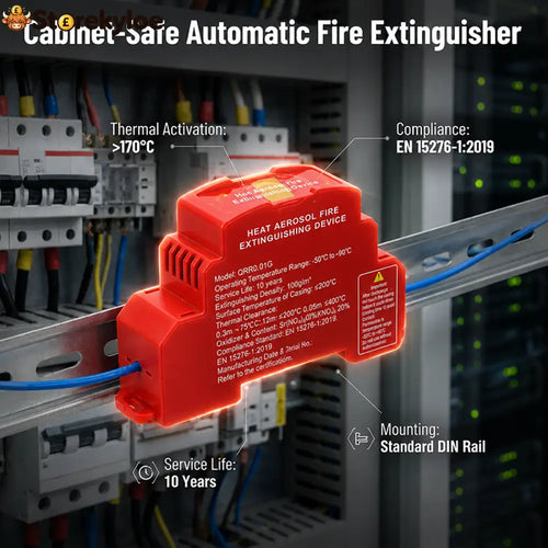 🧯 50% OFF Today! Automatic Aerosol Fire Suppression Device for Electrical Cabinets - Venda a quente