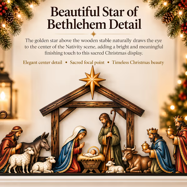 ❤️‍🔥Nativity Scene Door Topper