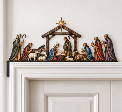 ❤️‍🔥Nativity Scene Door Topper