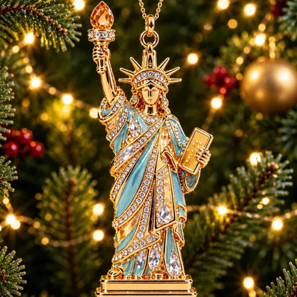USA Landmark Crystal Christmas Ornaments – Luxury Crystal Christmas Ornaments