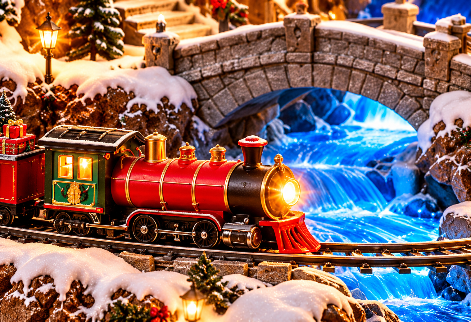 Waterfall & Train