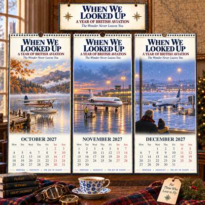 ✨When We Looked Up: A Year of British Aviation 2027 Wall Calendar ✈️